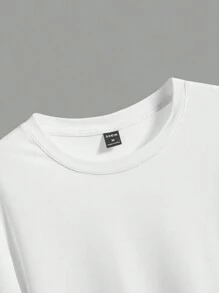 Manfinity Homme Nam 3pcs Chất rắn Vòng cổ Áo thun - Nhiều màu - Xem 3