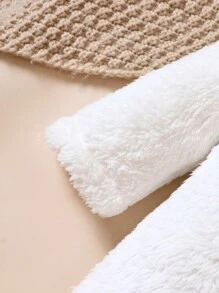 Baby Girl Solid Cami Top & Pants & Hooded Coat - White - View 6