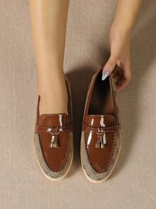 女士平底單鞋 - 卡其色 - 查看 4