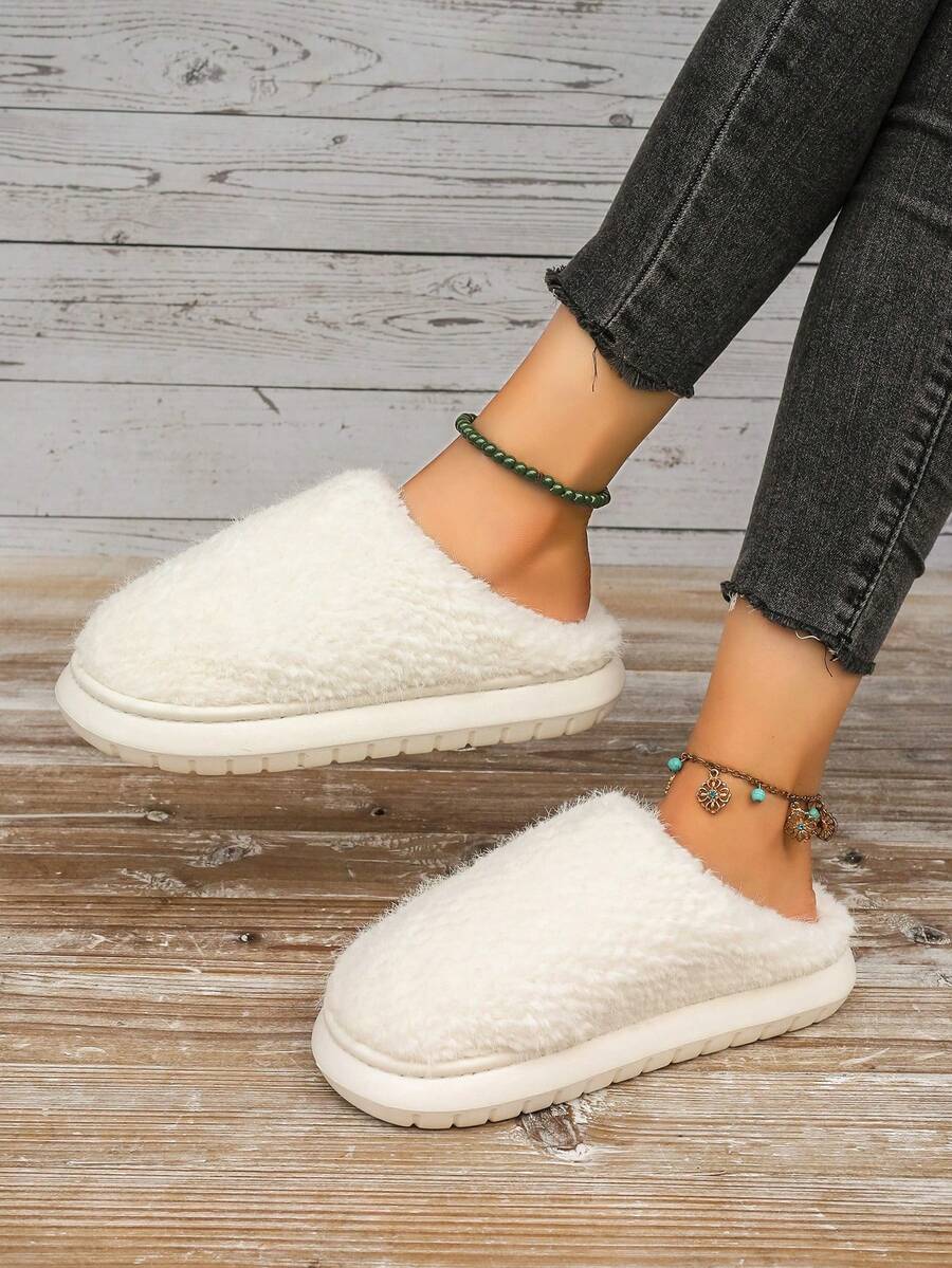 女士家用拖鞋 - 米色 - 查看 1