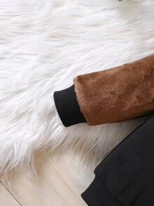 男嬰熊貼布運動衫 - 綠色 - 查看 5