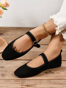 New Arrival Comfortable Soft Fashionable Mary Jane Women's Flats That Fit All Styles - Black - View 9