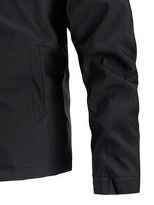 Men Borg Collar Jacket - Black - View 5