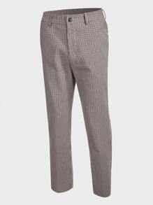 Manfinity VCAY Men Houndstooth Print Shawl Collar Blazer & Pants Set - Multicolor - View 5