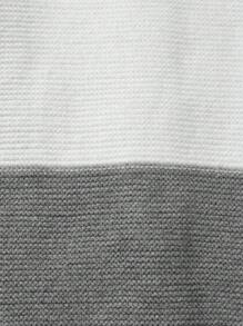 Baby Boy Two Tone Bow Front 2 In 1 Knit Jumpsuit - Multicolor - View 4