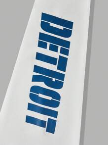 Manfinity EMRG Men Plus Letter Graphic Sweatshirt - White - View 5