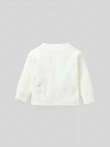 Bébé Fille Pull En Tricot Motif Ours Duveteux