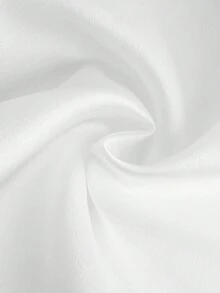 少女荷葉邊喇叭袖襯衫 - 白色 - 查看 4