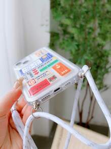 EurekartStudio 包裝標籤印刷透明手機殼帶掛繩