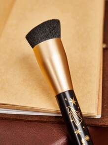 HARRY POTTER X SHEIN 1pc Harrypotter Pattern Black Foundation Brush, Gifts - Black - View 6