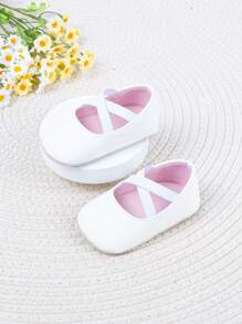 Infant/Toddler Girls' Autumn/Winter Flat Shoes, Simple & Comfortable White - White - View 3