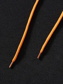 Manfinity Homme Men's Loose-Fit Colorblock Hoodie With Slogan Graphic, Drawstring, And Thermal Lining - Black - View 5