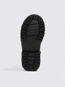 时尚温暖的街头风格短靴，适合女孩，配有多种颜色装饰、平跟和保暖内衬 - 彩色 - 查看 5