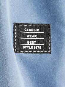 GENTILAND 男士標語圖案T恤&腰部抽繩長褲 - 彩色 - 查看 7