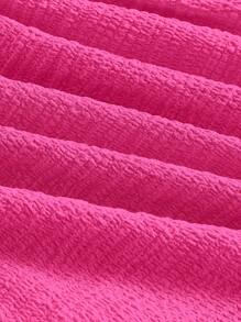 SHEIN MOD Tie Shoulder Layered Hem Ruched Cami Dress