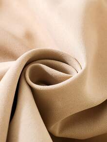 SHEIN 男孩雙排釦條紋圖案袖口風衣外套無毛衣 - 卡其色 - 查看 5