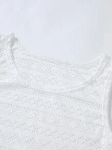 Manfinity RSRT 男士純色背心 - 白色 - 查看 4