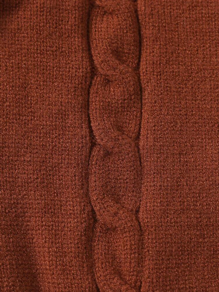 Baby Boy Double Breasted Contrast Trim Hooded Cardigan