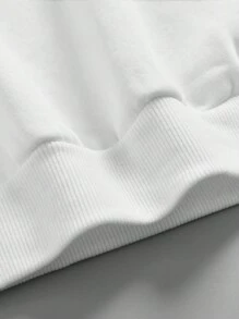 Cô gái Tween Khẩu hiệu & Đồ họa Hoạt hình Lót nhiệt Áo nỉ - trắng - Xem 5