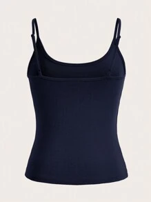 Tseoso Solid Cami Top - Dusty Blue - View 2
