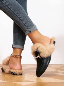 女式平底鞋 - 黑色 - 查看 2