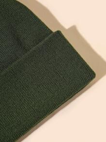Gorro tejido minimalista de unicolor para hombre casual