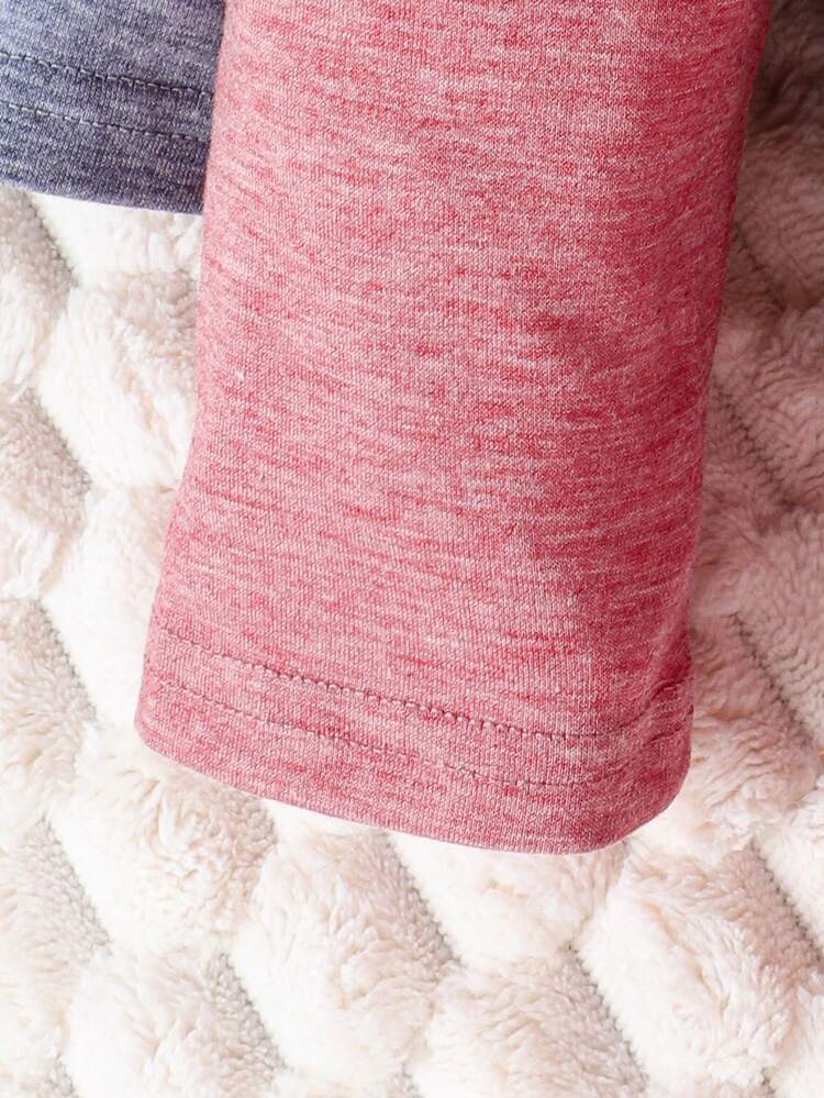 Baby Boy 2pcs Letter Patched Detail Tee