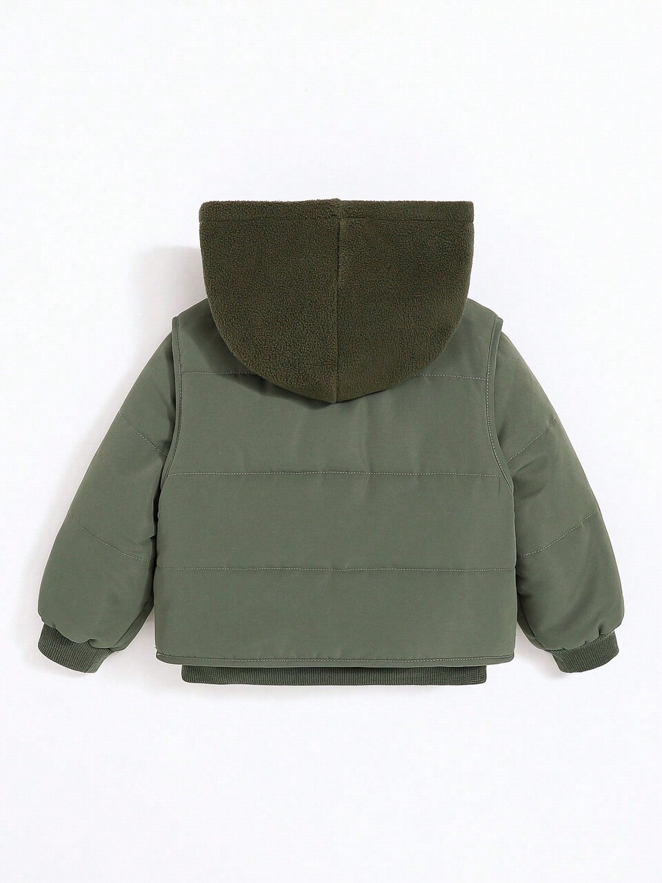 Baby Boy Colorblock Hooded Jacket & Vest Coat