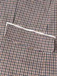 Manfinity VCAY Men Houndstooth Print Shawl Collar Blazer & Pants Set - Multicolor - View 11