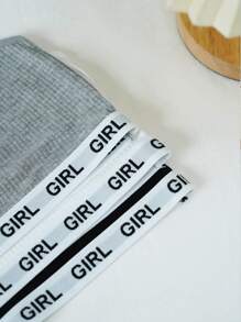 瑜珈3件套字母膠帶胸圍運動內衣 - 彩色 - 查看 6