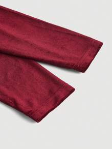 SHEIN MOD Vestido de terciopelo con cuello cuadrado sólido y elegante