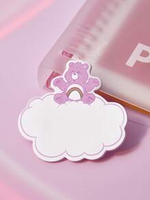 SHEIN X Care Bears Notas adhesivas con patrón de oso con forma de corazón rosa, Cheer Bear, regalos - Rosa - Ver 4