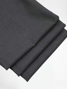 CLOUDSTYLE Hombres talla grande de color combinado con diseño de solapa Blazer & Chaleco con pantalones Traje Set - Gris Oscuro - Ver 8