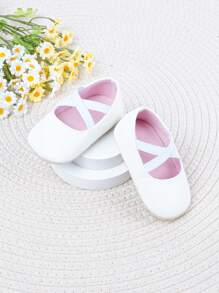 Infant/Toddler Girls' Autumn/Winter Flat Shoes, Simple & Comfortable White - White - View 4