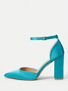 SheIn Belle Women's High-heel Pumps - Green - View 4