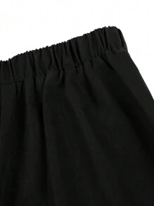 SHEIN Tween Boy Casual Single-Button School/Commute/Daily Wear Long Pants Chic Outfits For Autumn/Winter