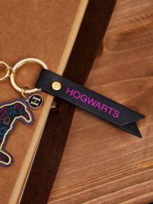 HARRY POTTER X SHEIN Móc khóa túi đựng mũ phân loại Acrylic thường ngày, quà tặng - màu đen - Xem 5