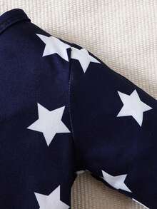 Baby Boy 2pcs Striped & Star Print Tee - Multicolor - View 3