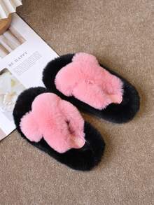 Children's Home Slippers For Girls - Pink - View 2