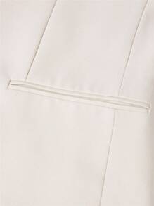 Manfinity VCAY Men Solid Blazer & Tie Waist Pants - Beige - View 7