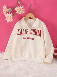 SHEIN 女童（大）衛衣 - 白色 - 查看 1