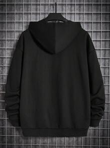 Manfinity EMRG Men Spider Print Hoodie - Black - View 3