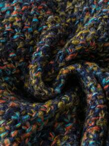 SHEIN LUNE Áo khoác cardigan thả vai Space Dye cỡ lớn - Nhiều màu - Xem 5