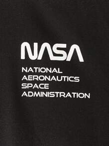 GENTILAND 男士標語圖案T恤&腰部抽繩長褲 - 彩色 - 查看 8