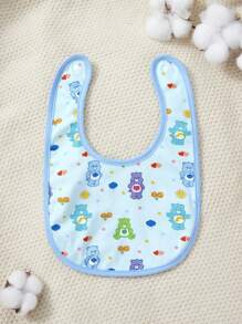 SHEIN X Care Bears 3 包柔软棉质婴儿围嘴，适合流口水的婴儿，礼物 - 彩色 - 查看 7