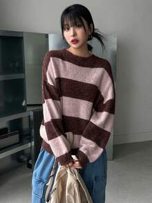 DAZY Áo len trễ vai màu khối - Nhiều màu - Xem 3