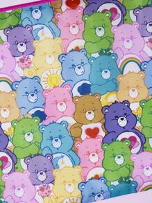 SHEIN X Care Bears 1pc Cute Bear Print Storage Bag, Suitable For Organizing Clothes, Accessories, Toiletries And Travel Essentials, Portable And Adorable, Great Gift, Love-A-Lot Bear, Funshine Bear,Boho Vibes