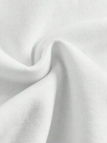 Cô gái Tween Khẩu hiệu & Đồ họa Hoạt hình Lót nhiệt Áo nỉ - trắng - Xem 3