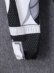 Tween Boy Polka Dot & Geo Print Elastic Waist Sweatpants - Multicolor - View 5