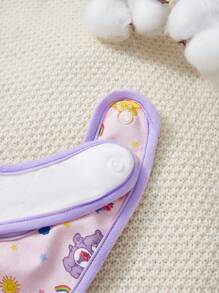 SHEIN X Care Bears 3 包柔软棉质婴儿围嘴，适合流口水的婴儿，礼物 - 彩色 - 查看 9